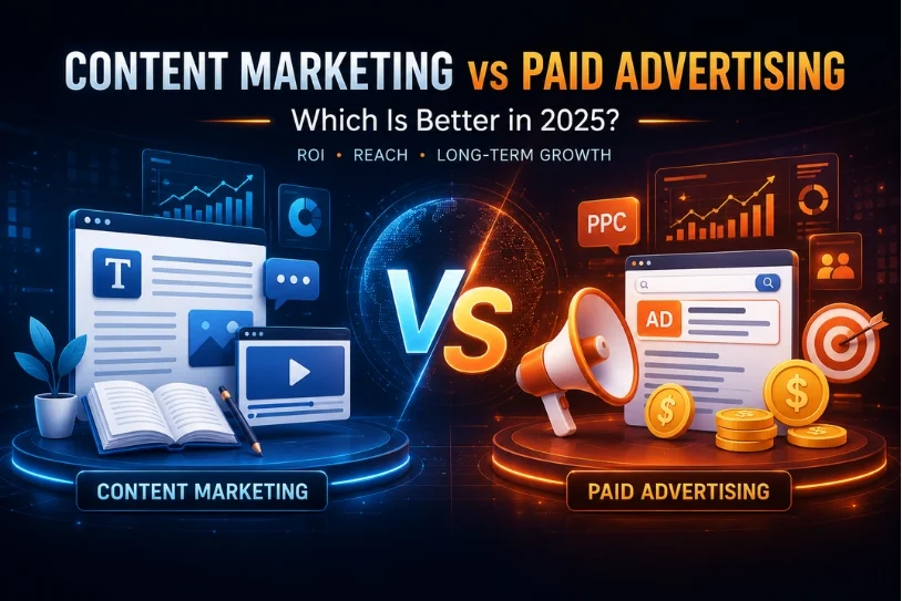 Blog Banner 814X543Pixel Content Marketing Vs. Paid Advertising Which Is Better In 2025
