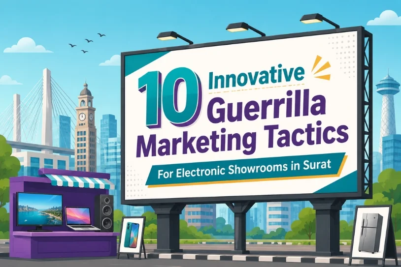 Blog Banner 814X543Pixel 10 Innovative Guerrilla Marketing Tactics For Electronic Showrooms In Surat