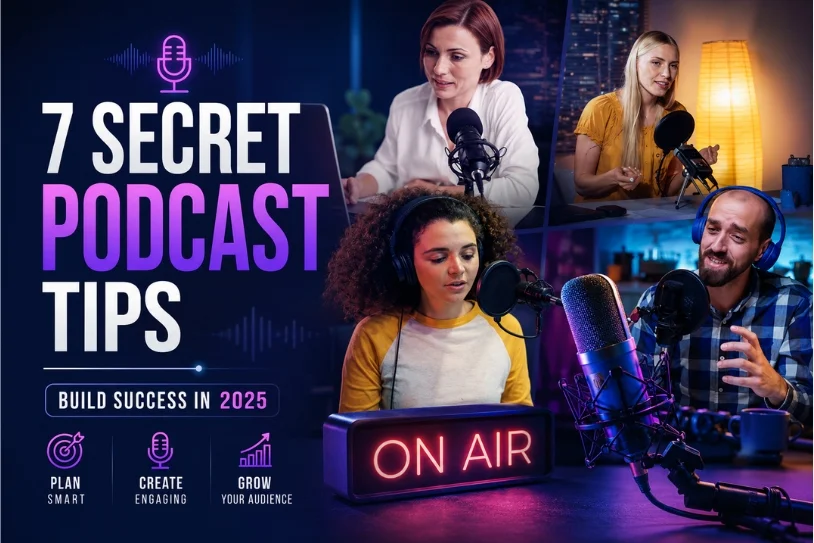 Blog Banner 814X543Pixel 7 Secret Tips For Building A Successful Podcast In 2025