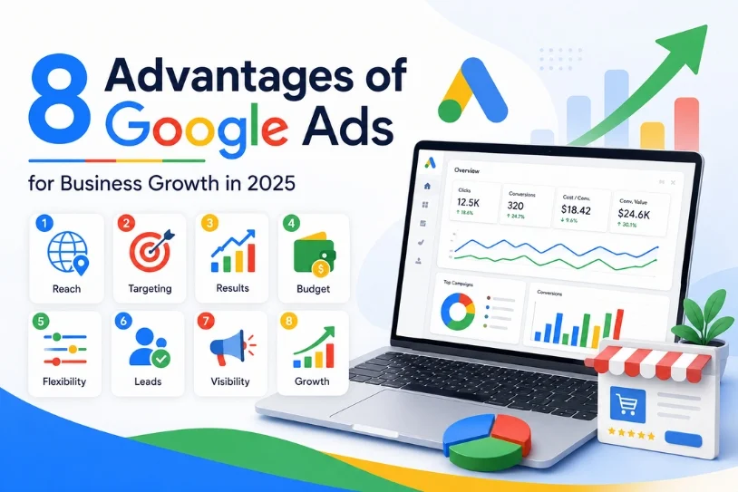 Blog Banner 814X543Pixel 8 Advantages Of Using Google Ads For Your Business Growth In 2025