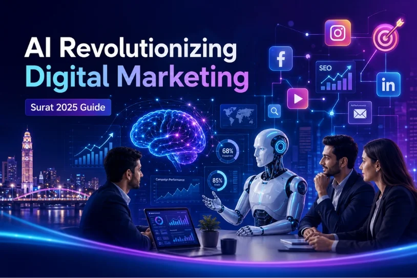 Blog Banner 814X543Pixel Ai Revolutionizing Digital Marketing In Surat 2025 Guide