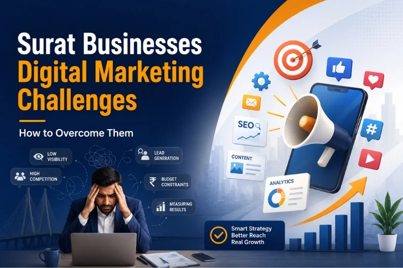 Blog Banner 814X543Pixel Digital Marketing Challenges For Surat Based Businesses And How To Overcome Them