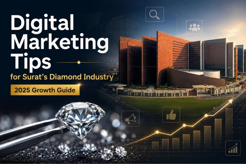 Blog Banner 814X543Pixel Digital Marketing Tips To Boost Surats Diamond Industry Growth 2025
