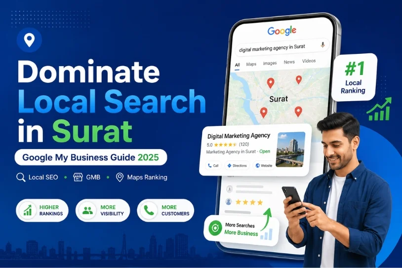 Blog Banner 814X543Pixel How To Dominate Local Search In Surat With Google My Business 2025 Guide
