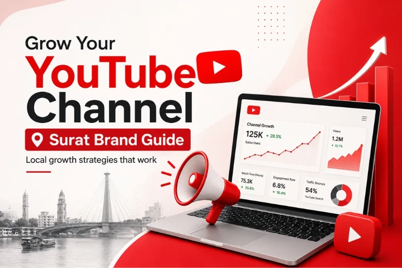Blog Banner 814X543Pixel How To Grow Your Youtube Channel As A Surat Based Brand