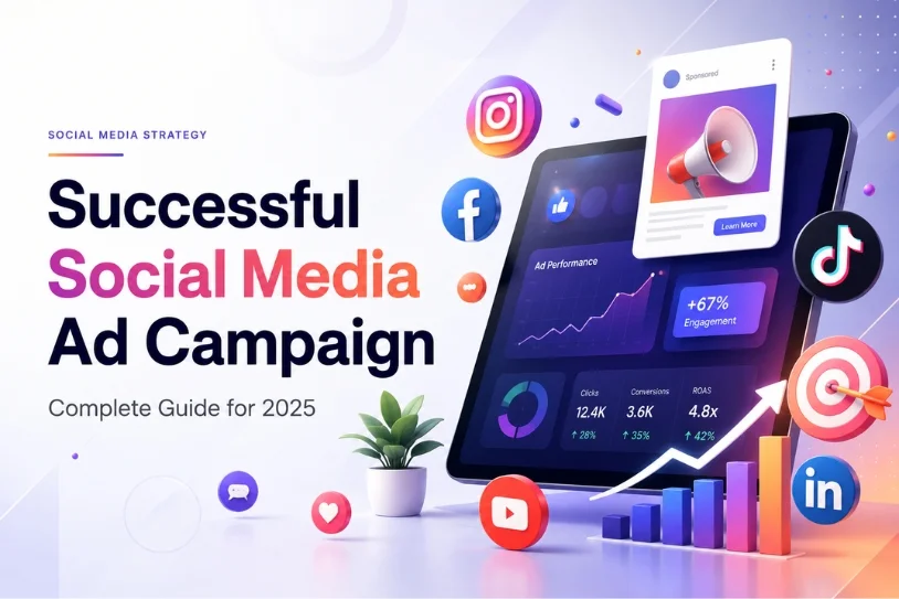 Blog Banner 814X543Pixel Successful Social Media Ad Campaign A Complete Guide For 2025